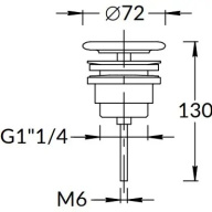 KMUNDr07MWh1 Донный клапан с керамической крышкой, белый матовый КЕРАМА МАРАЦЦИ фото KMUNDr07MWh1 Донный клапан с керамической крышкой, белый матовый КЕРАМА МАРАЦЦИ
