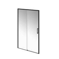 фото LN.120.SD.BLK.M Душевая дверь LINDO, раздвижная с функцией soft close, 120х195, матовый черный КЕРАМА МАРАЦЦИ