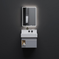 LO.M.65/GRAY Тумба Logica M/Лоджика М подвесная 2 выдвижных ящика 65, серый КЕРАМА МАРАЦЦИ фото LO.M.65/GRAY Тумба Logica M/Лоджика М подвесная 2 выдвижных ящика 65, серый КЕРАМА МАРАЦЦИ