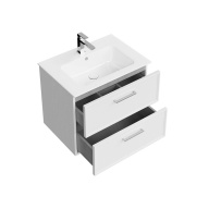 фото PIA.CL.65/WHT.M Тумба Piano Classic/Пиано Классик подвесная 65 см, 2 ящика, ясень белый матовый КЕРАМА МАРАЦЦИ
