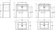 фото PL.CN.80.1+1/NUT.M Тумба PLAZA Classic NEO напольная 1+1 ящик 80, орех матовый КЕРАМА МАРАЦЦИ