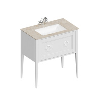фото PL.CN.80.1/WHT.M Тумба Plaza Classic Neo/Плаза Классик Нео напольная с ящиком 80, белая матовая КЕРАМА МАРАЦЦИ