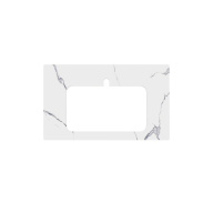 фото Столешница из керамогранита для раковин, встраиваемых сверху, Монте Тиберио 80 см, белый натуральный КЕРАМА МАРАЦЦИ