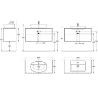 фото PLB.M.100.2/WHT.V Тумба PLAZA Modern подвесная 100, 2 ящика, белая глянцевая КЕРАМА МАРАЦЦИ