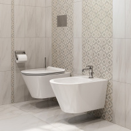 фото PLMR.wc.02 Унитаз Plaza Modern/Плаза Модерн подвесной безободковый, белый глянцевый КЕРАМА МАРАЦЦИ