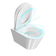 фото PLMR.wc.02 Унитаз Plaza Modern/Плаза Модерн подвесной безободковый, белый глянцевый КЕРАМА МАРАЦЦИ