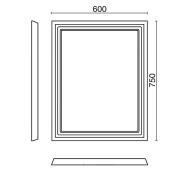 фото PL.C.mi.65/CAP Панель с зеркалом PLAZA Classic 65 капучино КЕРАМА МАРАЦЦИ