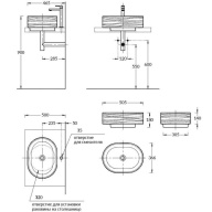 фото SA.NN.wb.50/BLK.M Раковина ARTBASIN Sabbia 50 см, цв черный матовый КЕРАМА МАРАЦЦИ