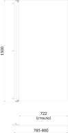 фото VE.80.BSD.BLK.M Шторка на ванну VETRO, раздвижная, распашная 80х150, матовый черный КЕРАМА МАРАЦЦИ
