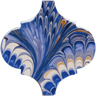 фото VT/A624/65000 Арабески Венеция синий матовый 6,5x6,5x0,69 декор КЕРАМА МАРАЦЦИ