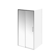 фото LN.100.SD.CR Душевая дверь LINDO, раздвижная с функцией soft close, 100х195, хром КЕРАМА МАРАЦЦИ