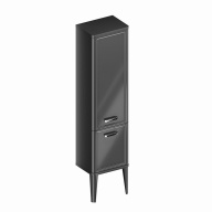 фото PO.M.150/BLK Пенал POMPEI напольный/подвесной 150, черный глянцевый КЕРАМА МАРАЦЦИ