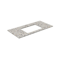 фото Столешница для раковин, встраиваемых снизу, Бричиола 100, белый натуральный КЕРАМА МАРАЦЦИ