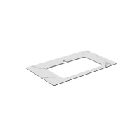 фото Столешница из керамогранита для раковин, встраиваемых сверху, Монте Тиберио 80 см, белый натуральный КЕРАМА МАРАЦЦИ