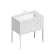 фото PL.CN.80.1/WHT.M Тумба Plaza Classic Neo/Плаза Классик Нео напольная с ящиком 80, белая матовая КЕРАМА МАРАЦЦИ