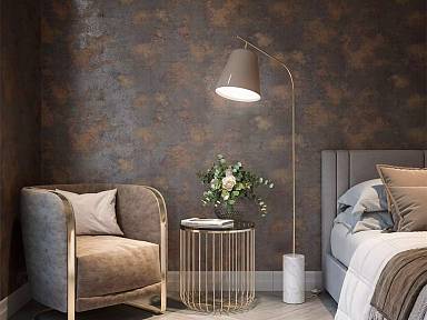 Обои с металлическими переливами: как «Ренессанс» меняется при разном освещении