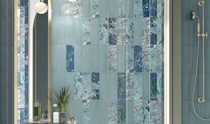 Дарсена»: бирюзовые акварели и золотые прожилки на керамическом кабанчике Дарсена»: бирюзовые акварели и золотые прожилки на керамическом кабанчике