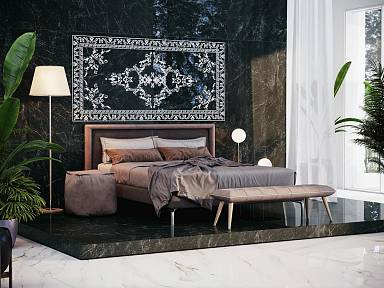 Керамический ковер «Порту»: как флоральный орнамент становится центром интерьера