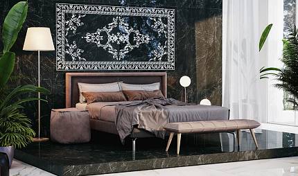 Керамический ковер «Порту»: как флоральный орнамент становится центром интерьера