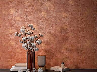 Обои с металлическими переливами: как «Ренессанс» меняется при разном освещении